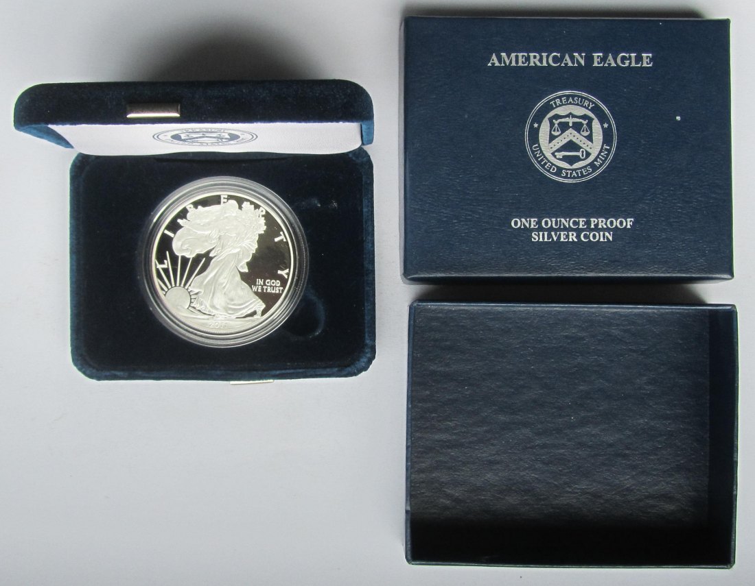  USA Vereinigte Staaten: Silberunze American Eagle 2011 in PP/Proof   