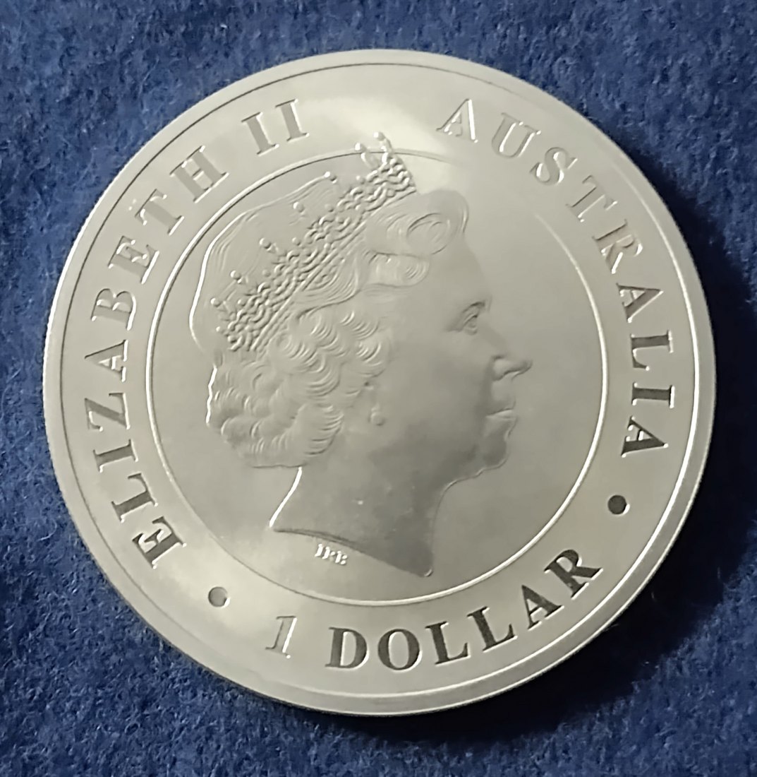  Australien $1 Australian Saltwater Crocodile 1oz Silber 2014   
