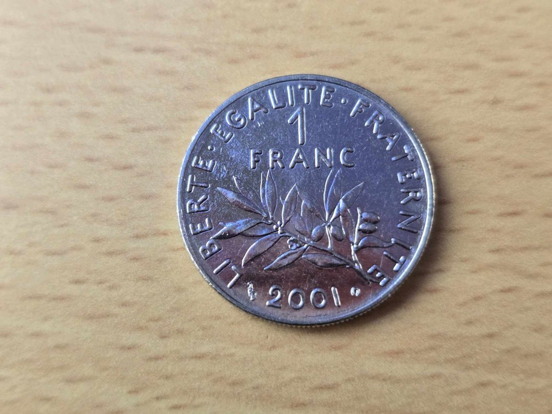  Frankreich 1 Franc 2001 STG   
