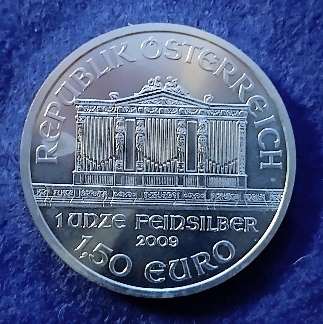  Österreich 1,5 € Wiener Philharmoniker 2009 1oz Silber   