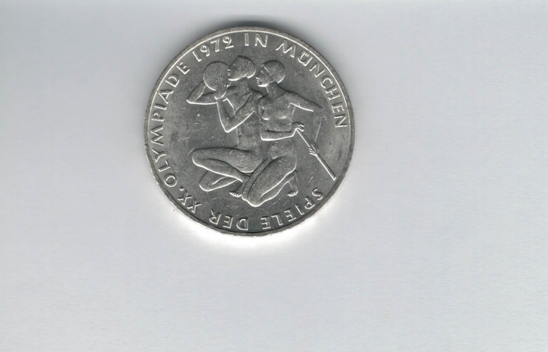  10 Mark 1972 D SportlerIn 9,68g fein silber BRD Deutschland Spittalgold9800 (04603   