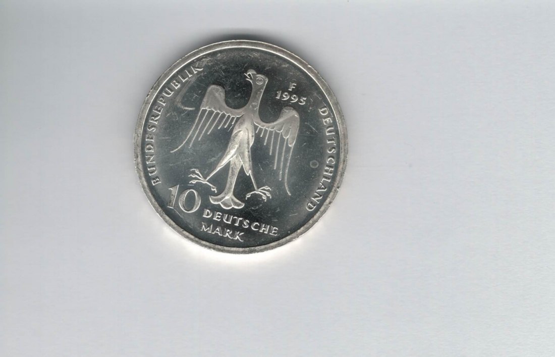  10 Mark 1995 F Heinrich der Löwe 9,68g fein silber BRD Deutschland Spittalgold9800 (04603   