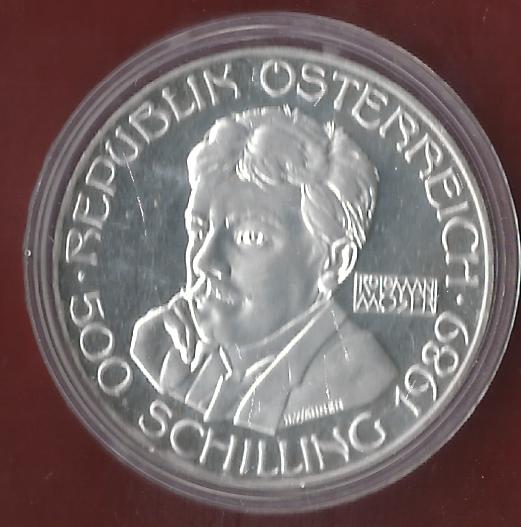  Österreich 500 Schilling 1989 PP 35 Euro Nennwert Münzankauf Koblenz Frank Maurer AK 89   