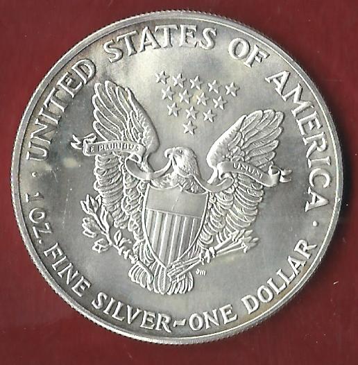  USA 1 D.Silver Eagle 1990 1 OZ Feinsilber Münzankauf Koblenz Frank Maurer AK 96   
