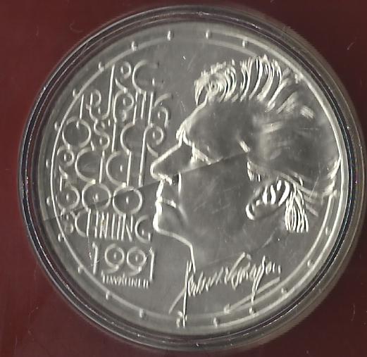  Österreich 500 Schilling 1991  35 Euro Nennwert Münzankauf Koblenz Frank Maurer AK206   