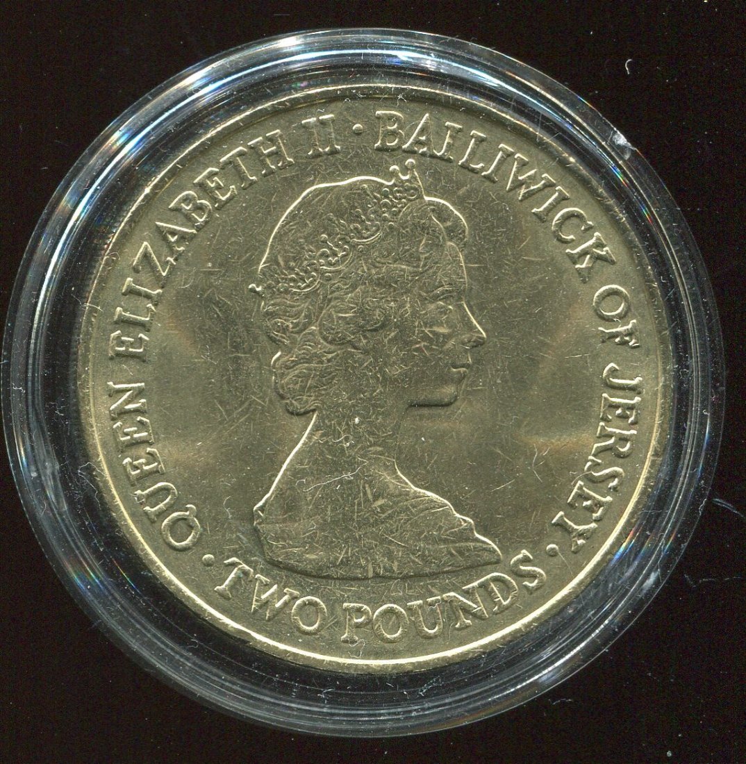  Jerrsey Two Pounds Münze   