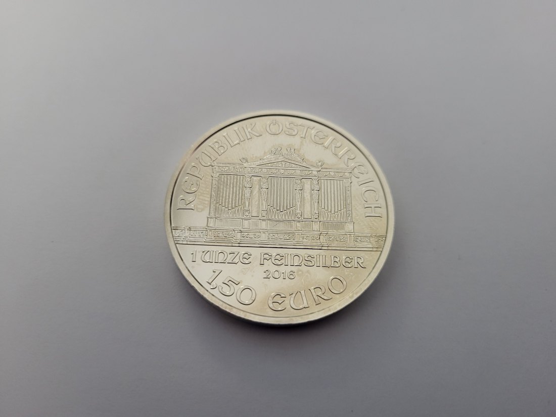  Philharmoniker 2016 1 OZ Unze silber 999 Österreich Spittalgold9800 (1248   