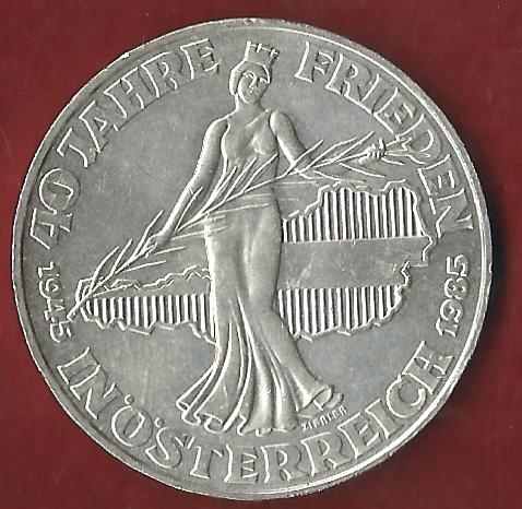 Österreich 500 Schilling 1985  35 Euro Nennwert Münzankauf Koblenz Frank Maurer AK216   