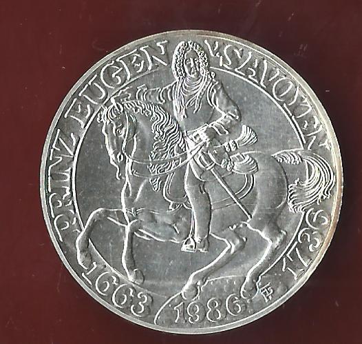  Österreich 500 Schilling 1986  35 Euro Nennwert Münzankauf Koblenz Frank Maurer AK219   