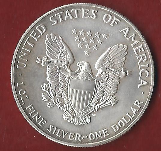  USA 1 D.Silver Eagle 1992 1 OZ Feinsilber Münzankauf Koblenz Frank Maurer AK 220   