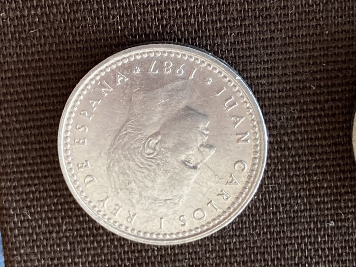  Münze Umlaufmünze Spanien 1 Peseta 1987   