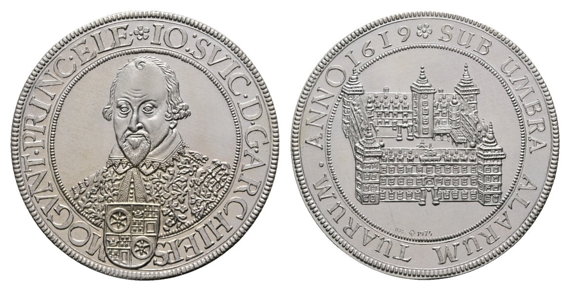  Taler 1619; Mainz; Johann Schweikhard von Cronberg; **NACHPRÄGUNG**; Ag; 21,99 g, Ø 43,1 mm   