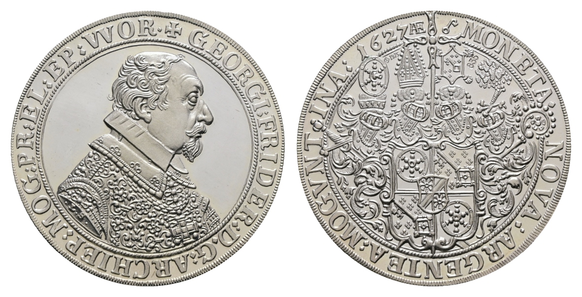  Taler 1627; Georg I; **NACHPRÄGUNG**; Ag; 23,21 g, Ø 42,4 mm   