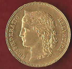  Schweiz 20 Franken 1892 B prägefrisch Münzankauf Koblenz Frank Maurer AK 227   