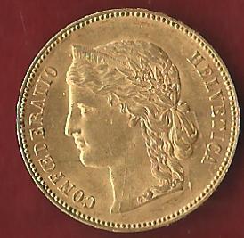  Schweiz 20 Franken 1892 B prägefrisch Münzankauf Koblenz Frank Maurer AK 228   
