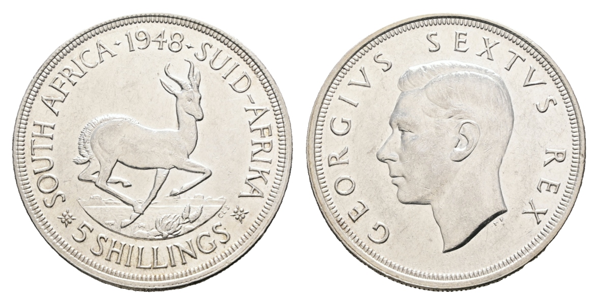  Südafrika 1948; 5 Shillings   