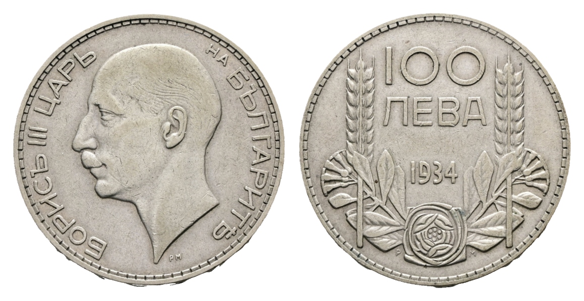  Bulgarien; 100 Leva 1934   