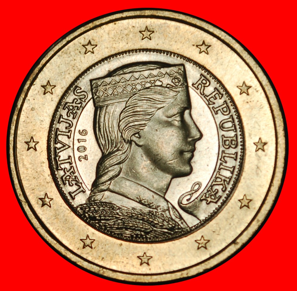 Ⰶ lithuania (2014-2024): latvia (ex. the USSR, russia) ★ 1 euro 2016! UNC ★LOW START ★ NO RESERVE!