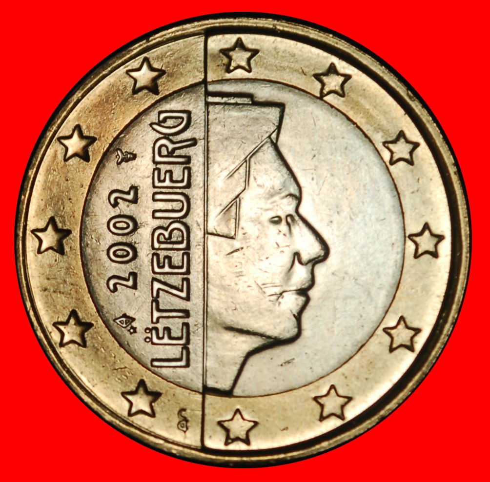 Ⰶ NIEDERLANDE PHALLISCHE TYP (2002-2025): LUXEMBURG ★ 1 EURO 2002! HENRI (2000-) STG★OHNE VORBEHALT!