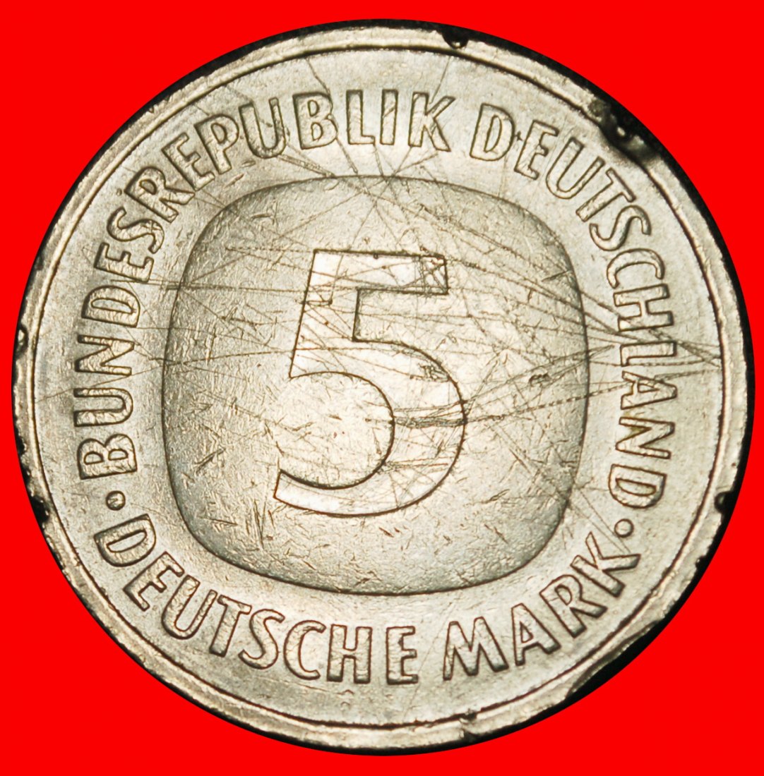 Ⰶ NOT COMMUNIST (1975-2001):GERMANY★5 MARKS 1988F I+A+rF! BADEN-WUERTTEMBERG★LOW START ★ NO RESERVE!