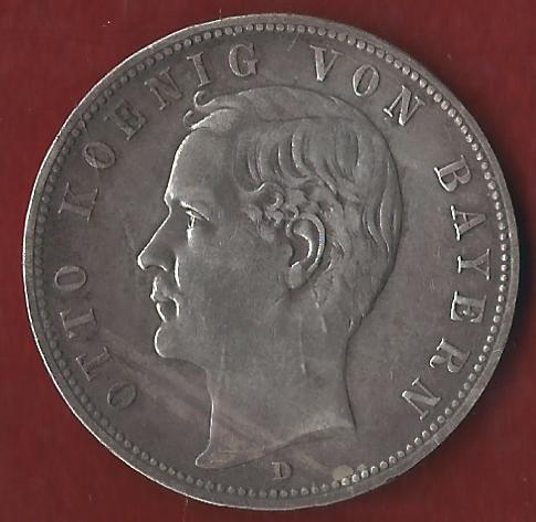  Kaiserreich Bayern Otto 5 Mark 1899 D Münzankauf Koblenz Frank Maurer AK251   