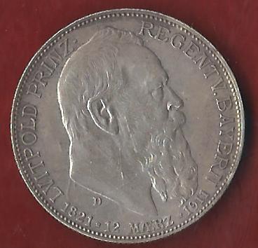  Kaiserreich Bayern Luitpold 2 Mark 1911 D Münzankauf Koblenz Frank Maurer AK260   