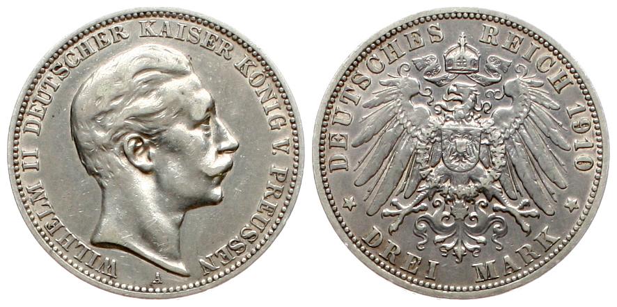  Preussen: Wilhelm II., 1910 A   