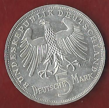  BRD 5 Mark Schiller 1955 Münzankauf Koblenz Frank Maurer AK270   