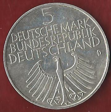  BRD 5 Mark Germanisches Museum 1952 Münzankauf Koblenz Frank Maurer AK273   
