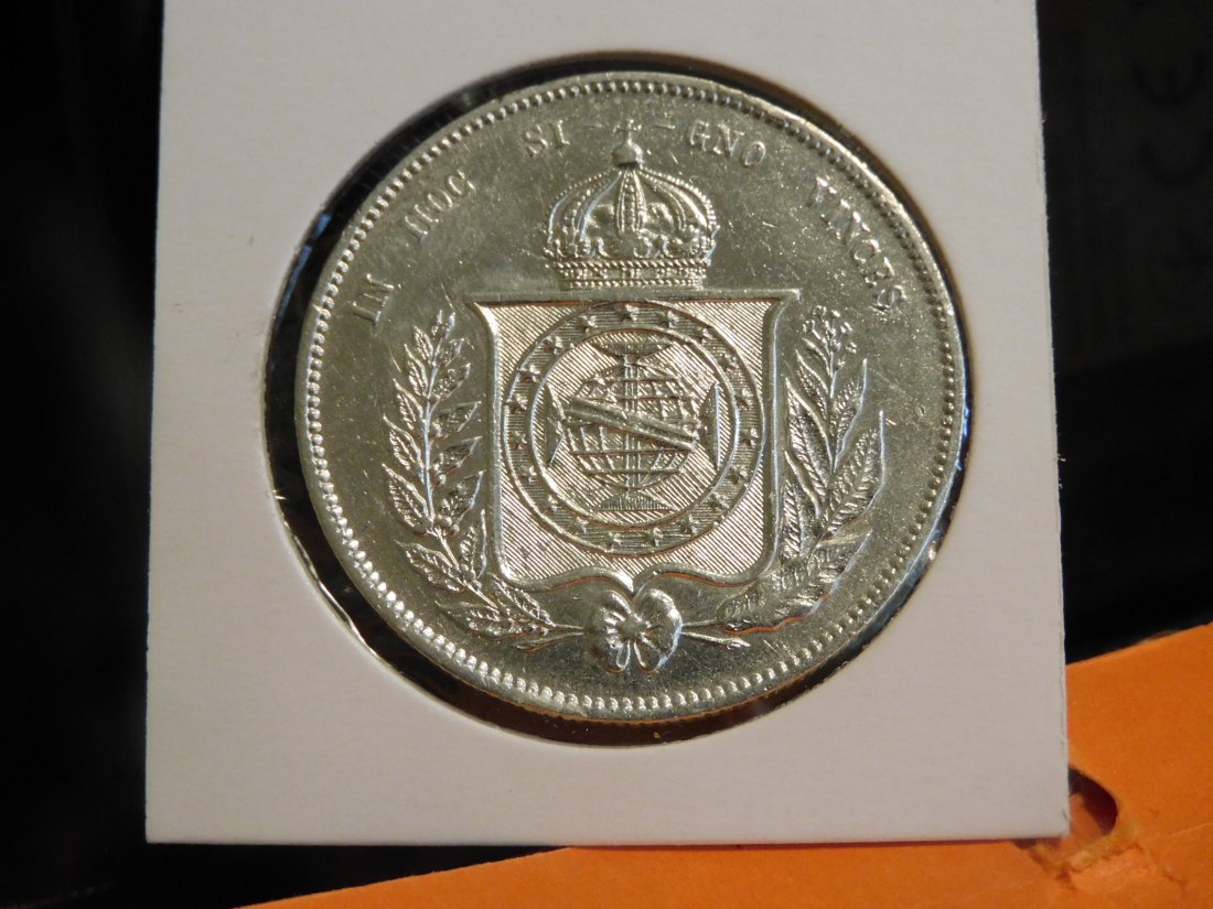 BRAZIL 2000 REIS 1856.GRADE-PLEASE SEE PHOTOS.
