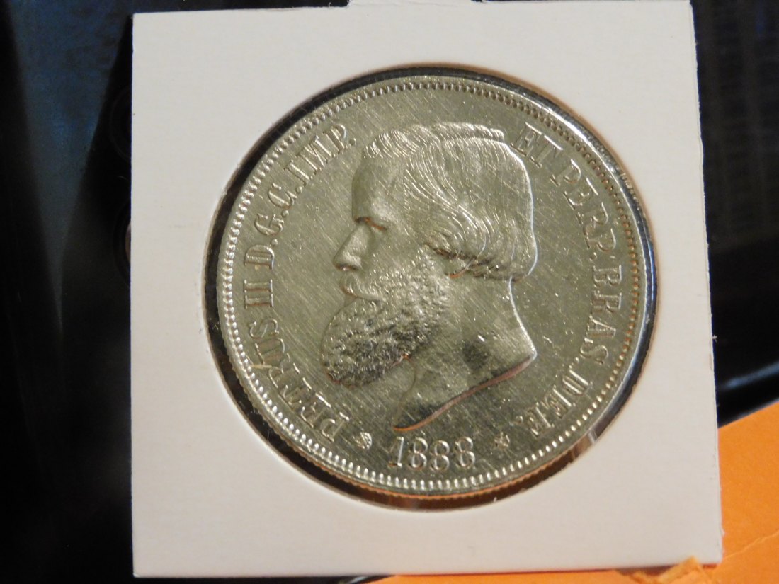 BRAZIL 2000 REIS 1888.GRADE-PLEASE SEE PHOTOS.