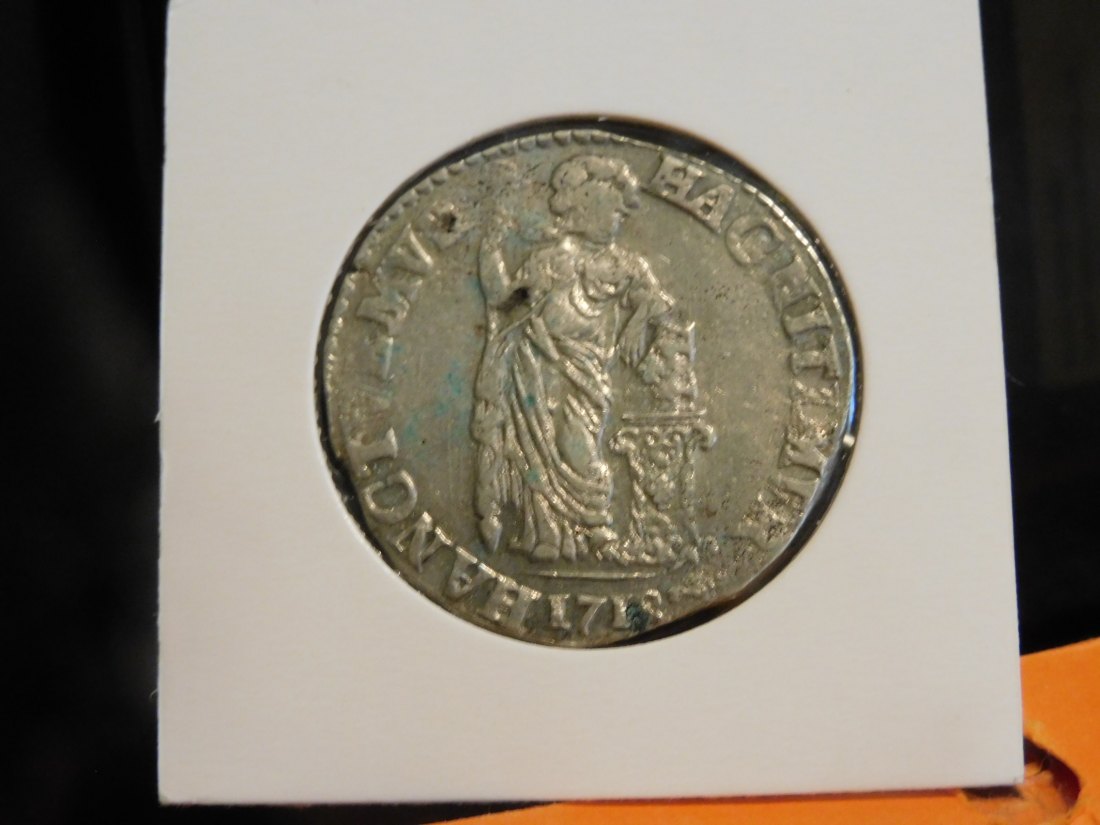NETHERLANDS 1 GULDEN 1718.GRADE-PLEASE SEE PHOTOS.