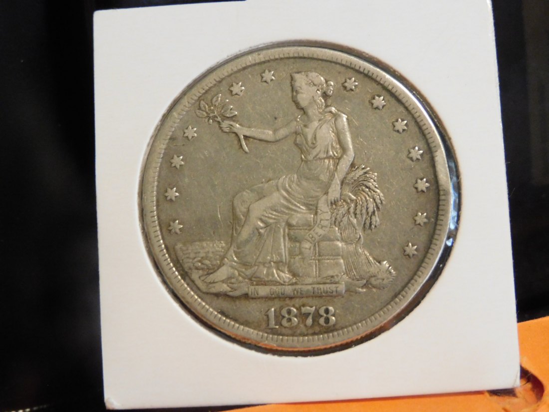 USA 1 TRADE DOLLAR 1878 S.GRADE-PLEASE SEE PHOTOS.