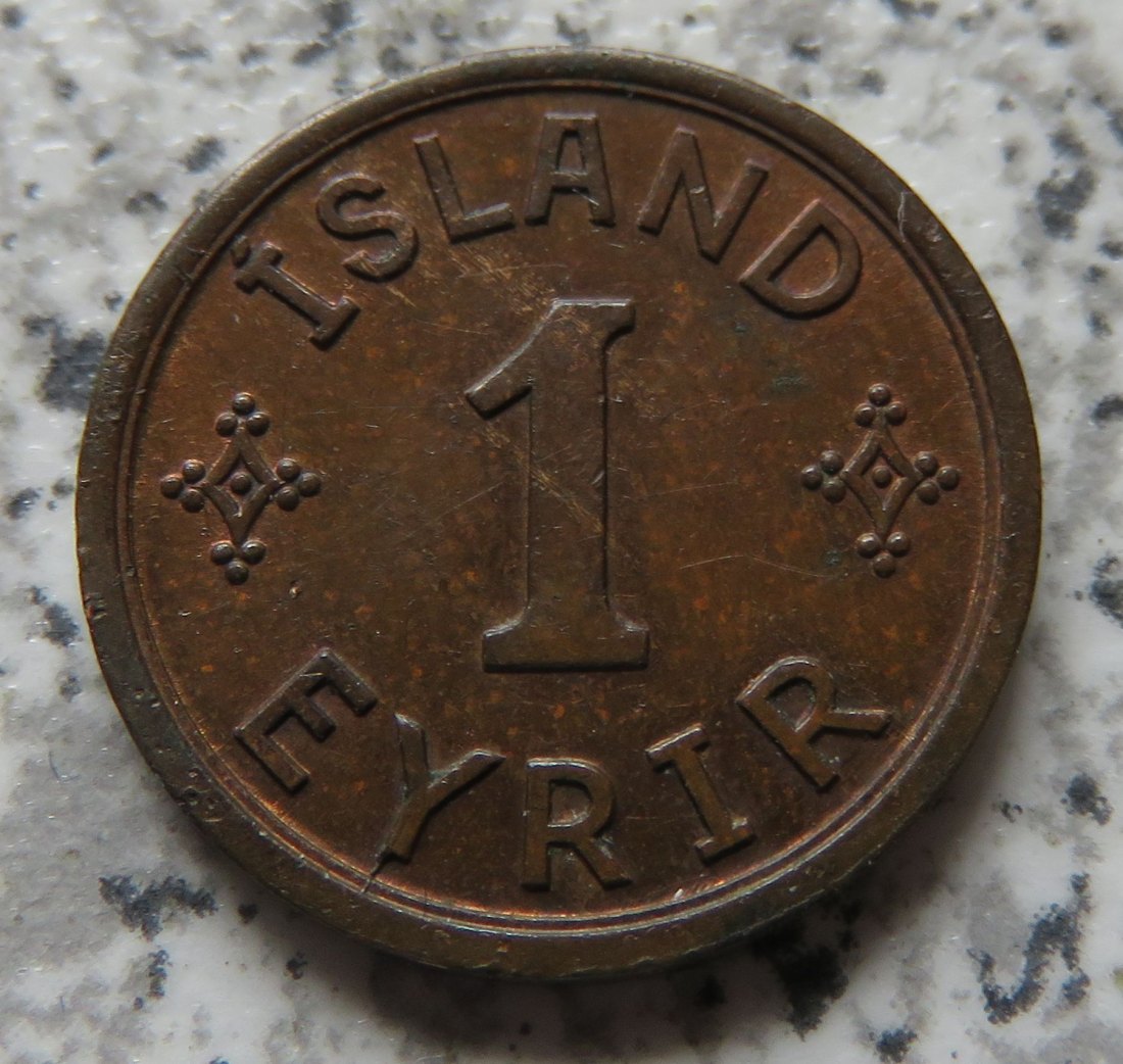  Island 1 Eyrir 1942   