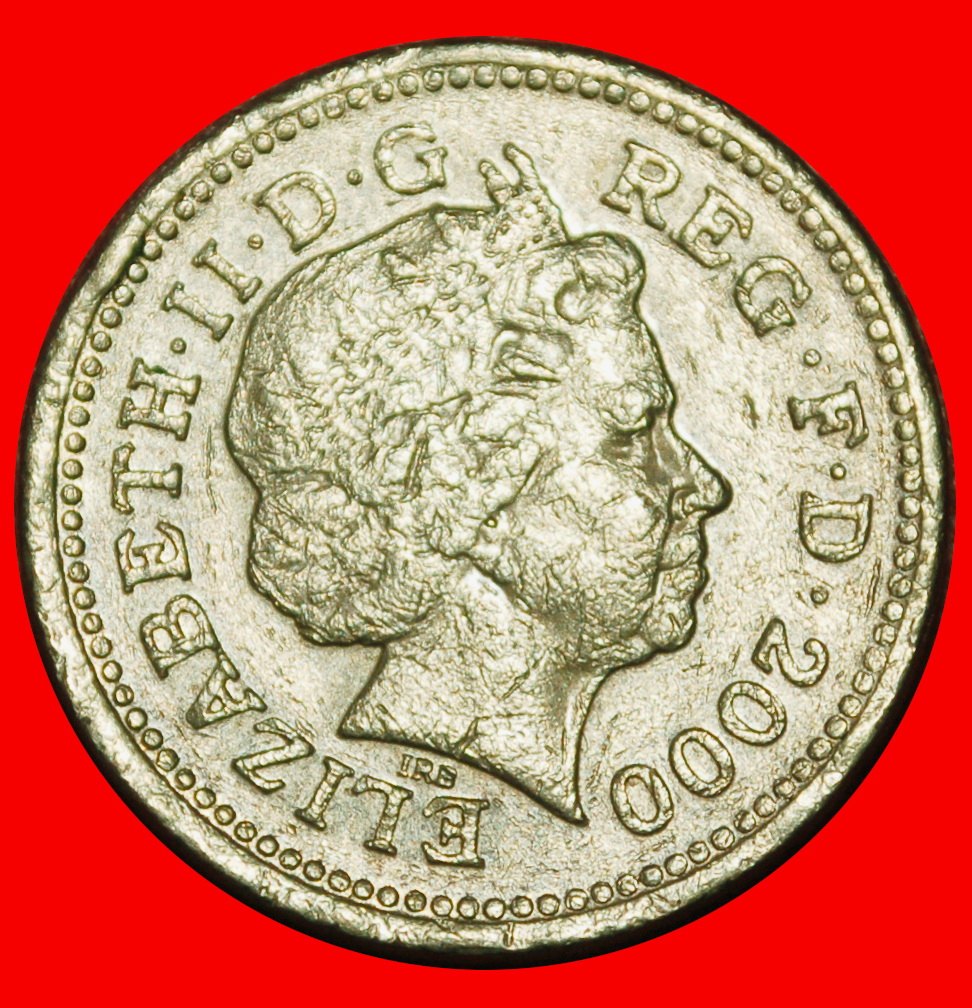  Ⰶ DRACHEN: GROSSBRITANNIEN ★ 1 PFUND 2000! ELISABETH II. (1953-2022) ★ ★OHNE VORBEHALT!   