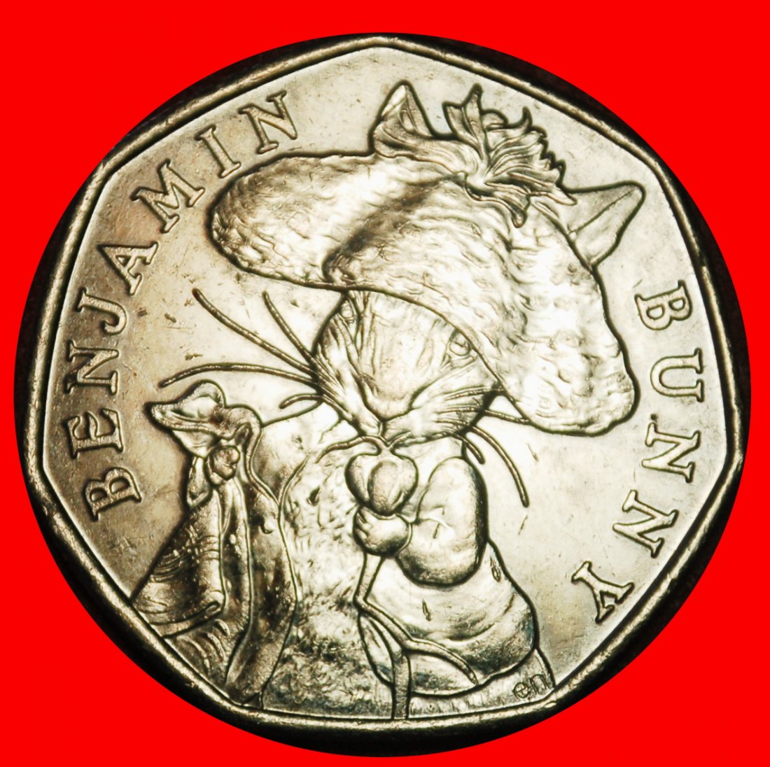 ⰆRABBIT 1904:GREAT BRITAIN★50 PENCE 2017 MINT LUSTRE! ELIZABETH II 1953-2022★LOW START ★ NO RESERVE!