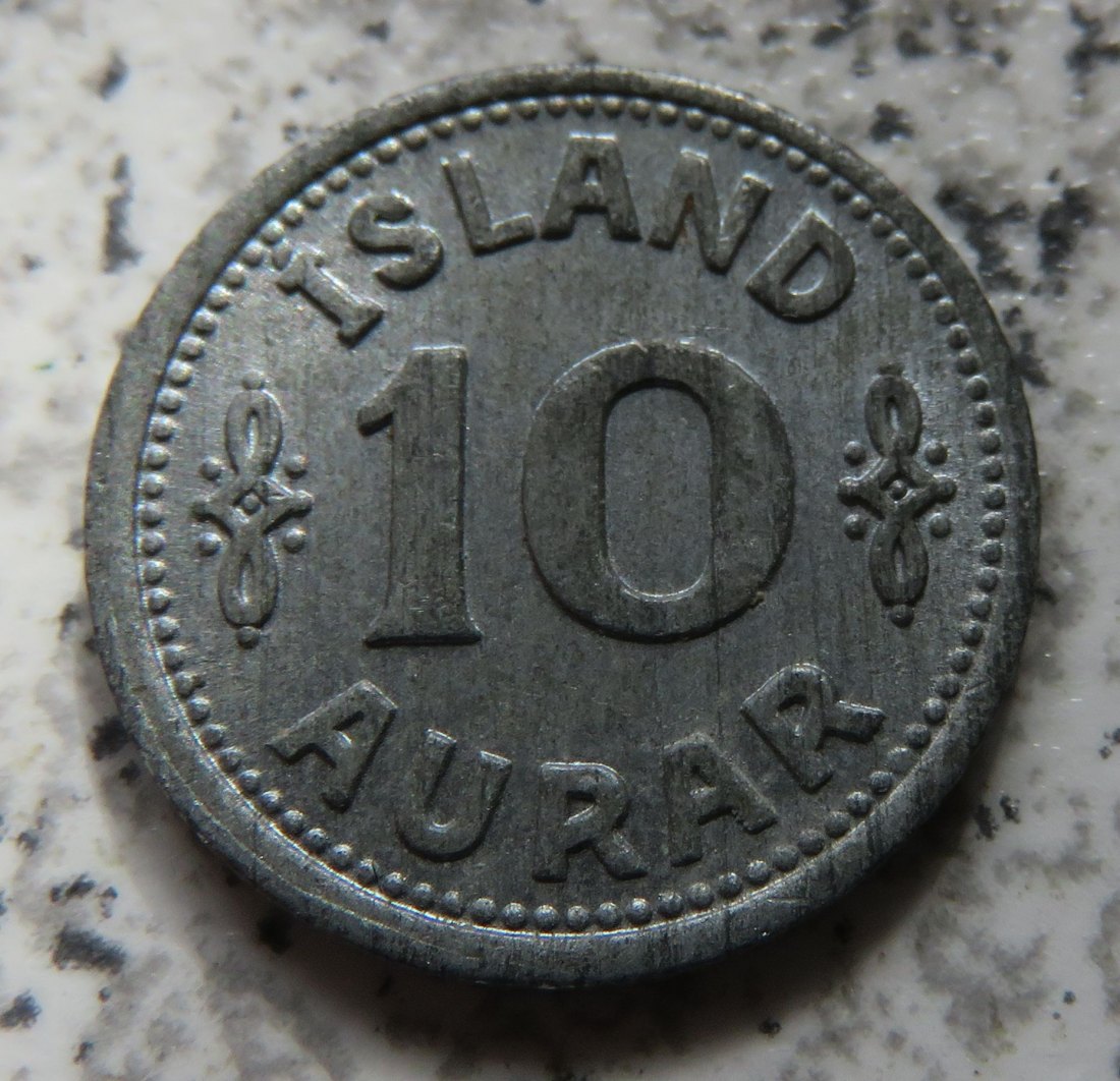  Island 10 Aurar 1942, Erhaltung   