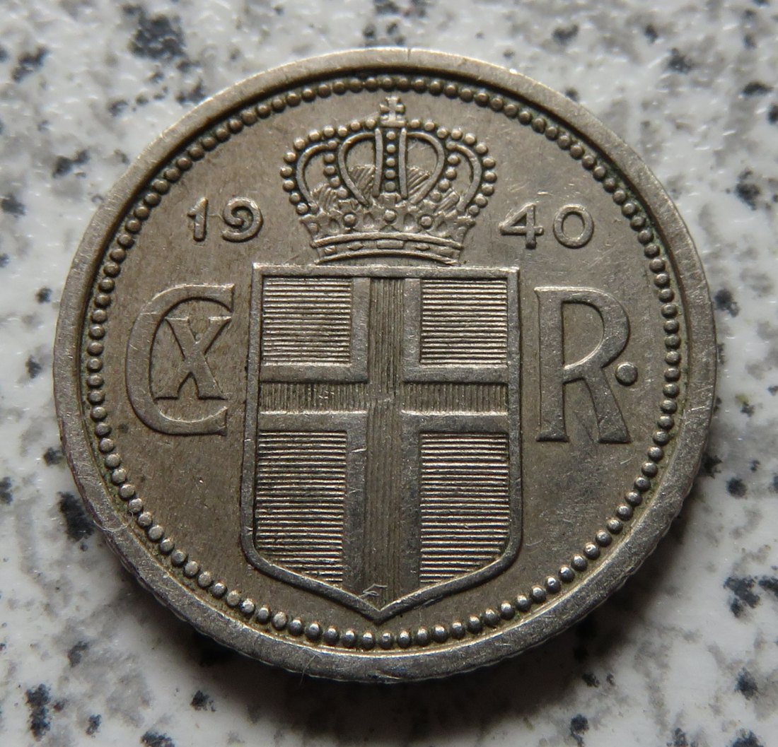  Island 25 Aurar 1940   