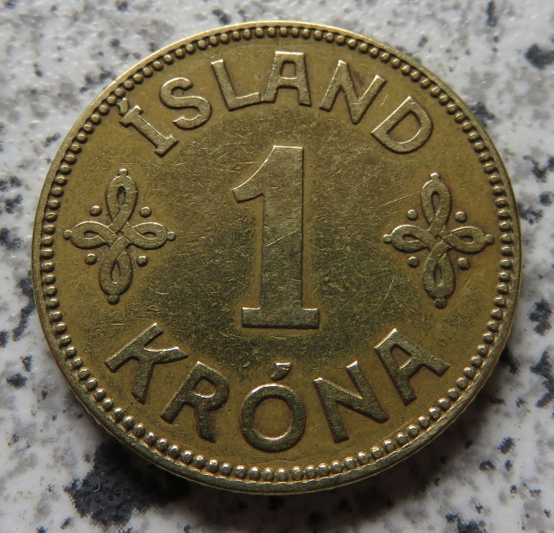  Island 1 Krona 1940   