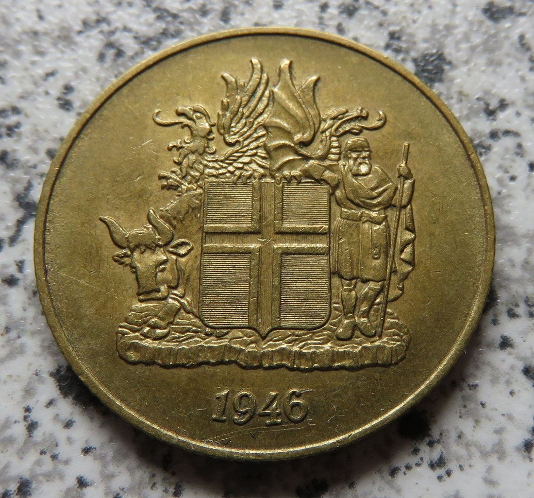  Island 1 Krona 1946   