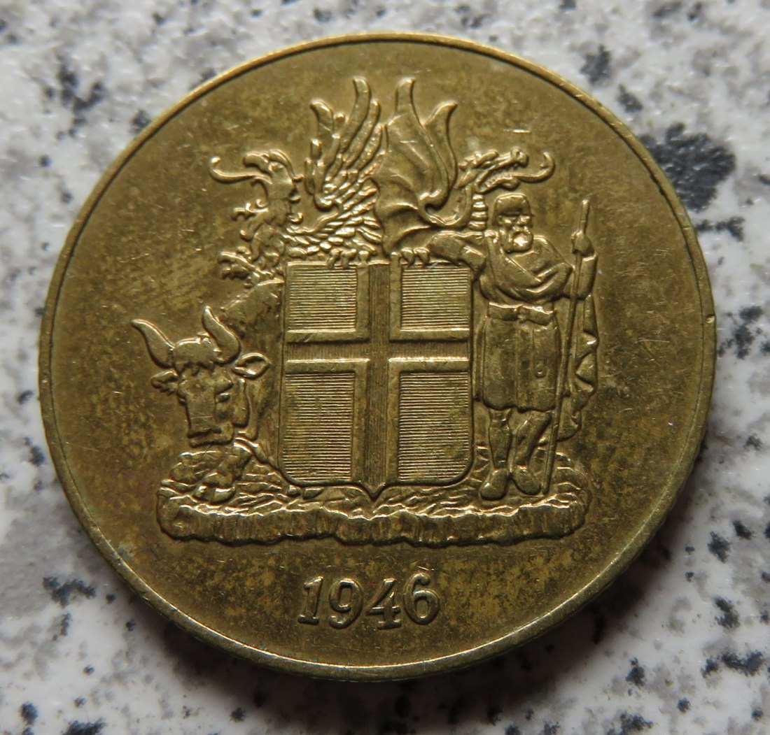  Island 1 Krona 1946   
