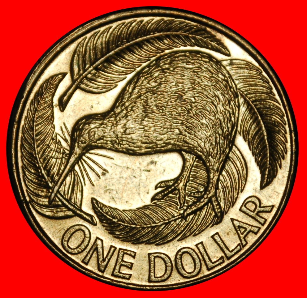Ⰶ GROSSBRITANNIEN KIWI 1999-2023: NEUSEELAND★1 DOLLAR 2004★ELISABETH II. (1953-2022)★OHNE VORBEHALT!