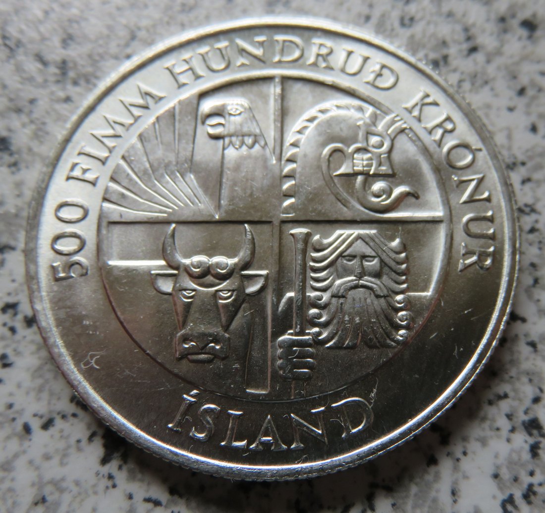  Island 500 Kronur 1974   