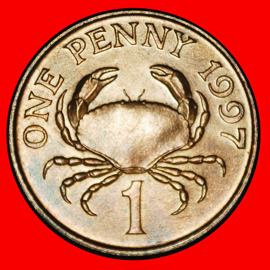  Ⰶ GREAT BRITAIN (1998-2012): GUERNSEY★ 1 PENNY 1997★ELIZABETH II (1953-2022)★LOW START ★ NO RESERVE!   