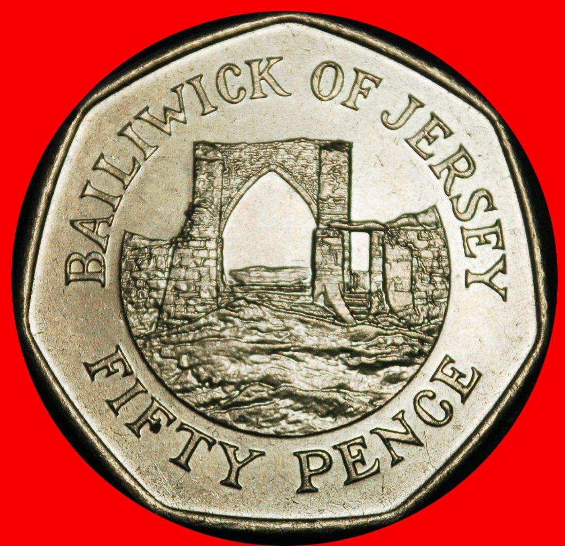 Ⰶ GREAT BRITAIN (1983-2016): JERSEY ★ 50 PENCE 1997★ELIZABETH II (1953-2022)★LOW START ★ NO RESERVE!