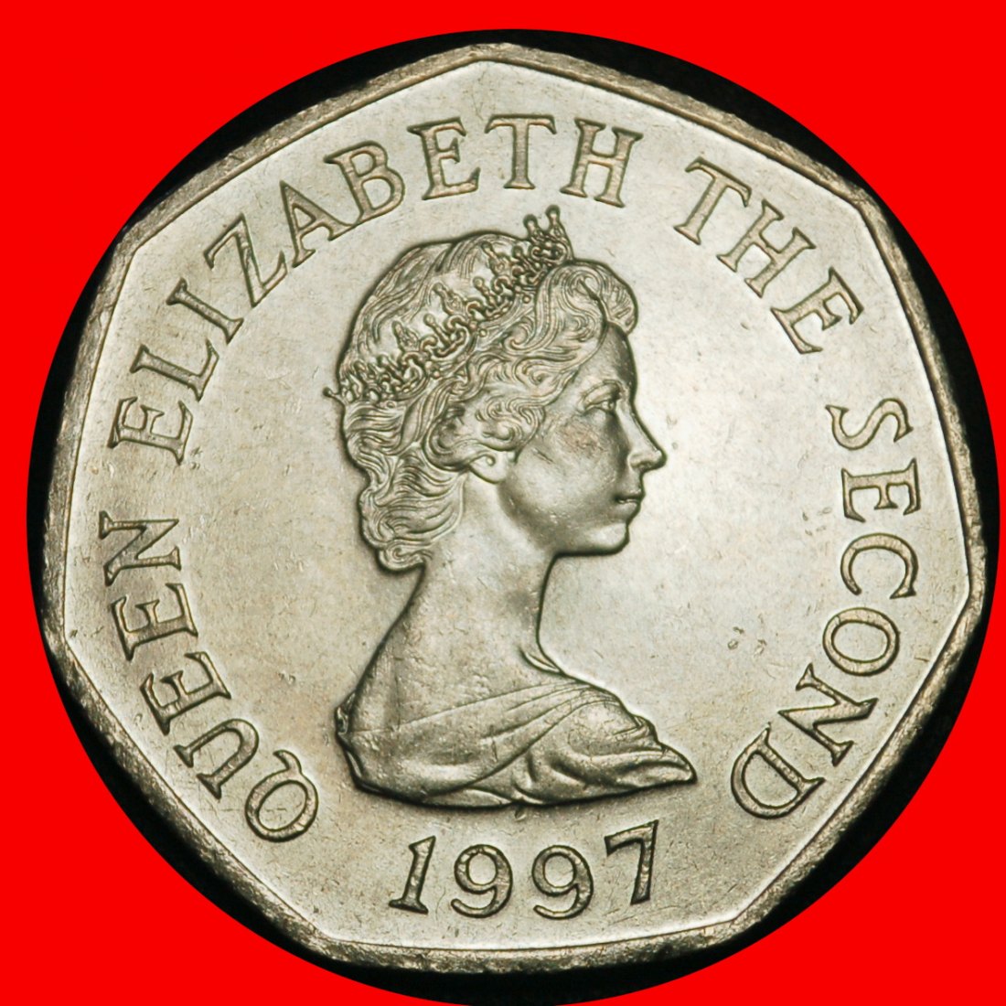  Ⰶ GREAT BRITAIN (1983-2016): JERSEY ★ 50 PENCE 1997★ELIZABETH II (1953-2022)★LOW START ★ NO RESERVE!   