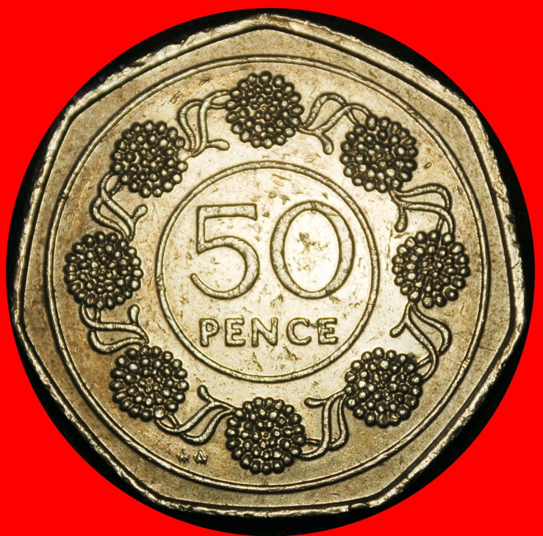 Ⰶ GROSSBRITANNIEN (1988-1989): GIBRALTAR ★50 PENCE 1989AA ELISABETH II. (1953-2022)★OHNE VORBEHALT!