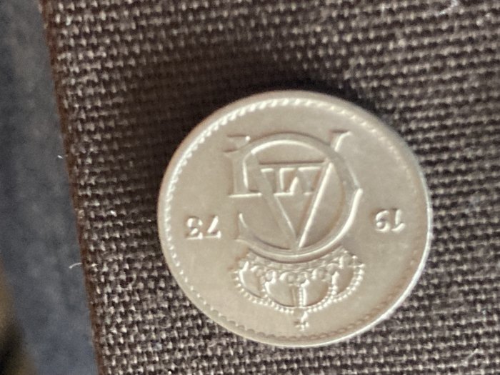  Münze Umlaufmünze Schweden 25 Öre 1973   