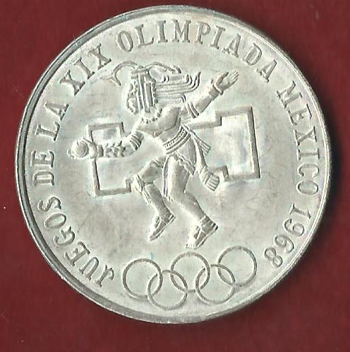  Mexico 25 Pes. 1968  Münzankauf Koblenz Frank Maurer AK292   