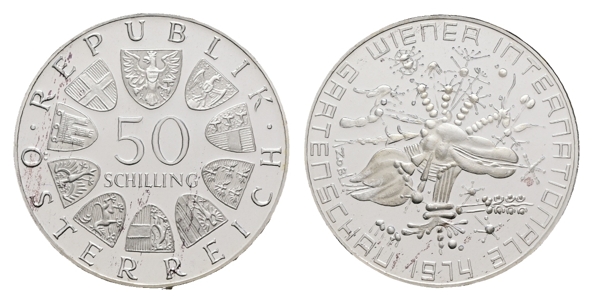  Österrreich; 50 Schilling 1974; Wiener Internationale Gartenschau   